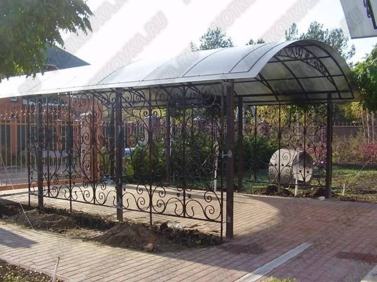 Навесы из поликарбоната Н38