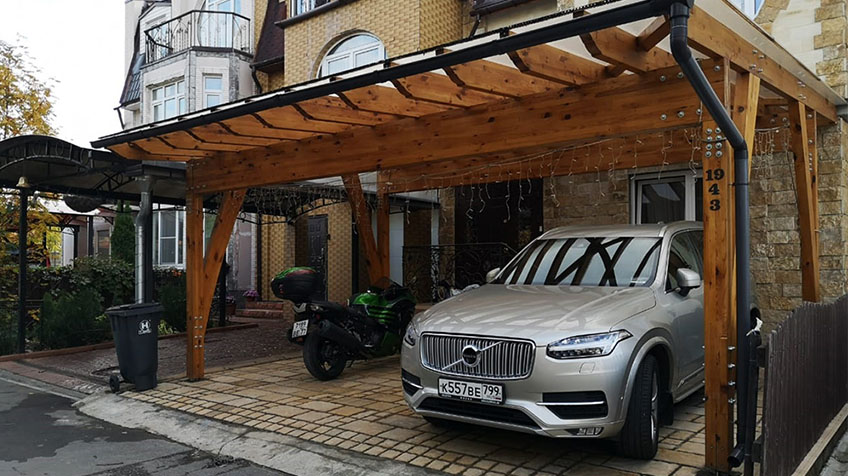 навес для автомобиля
